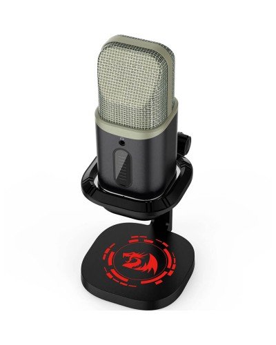 სტრიმინგ მიკროფონი - Redragon Echowave GM305 / USB-C / -42 dB / RGB / შავი