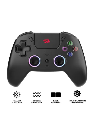 ჯოისტიკი - Redragon Darkflame G820 / უსადენო / Bluetooth / USB Type-C / შავი