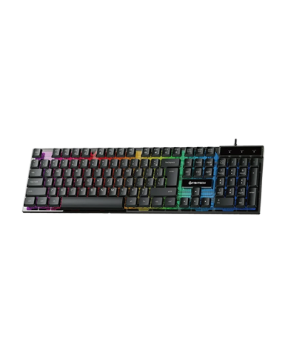კლავიატურა - Fantech SHIKARI S K515S / მემბრანული / სადენიანი USB / RGB / 104 კლავიში / შავი / 100%
