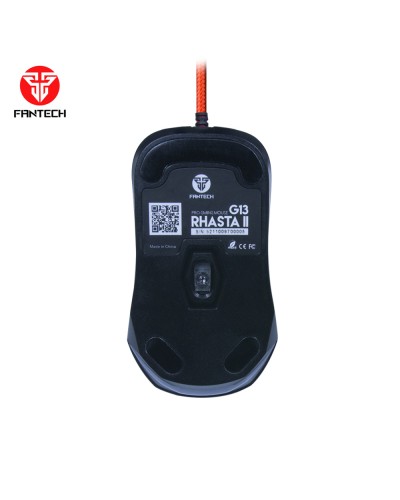 მაუსი - Fantech Rhasta II G13 / სადენიანი / 2,400 DPI / 77 გრამი / შავი