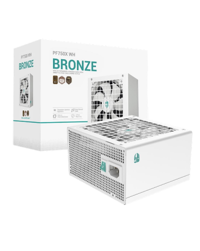 კვების ბლოკი - DeepCool PF750X WH / 80 PLUS Bronze / 750W / ATX / თეთრი