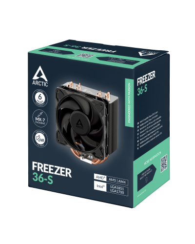 პროცესორის ქულერი - ARCTIC Freezer 36-S / შავი