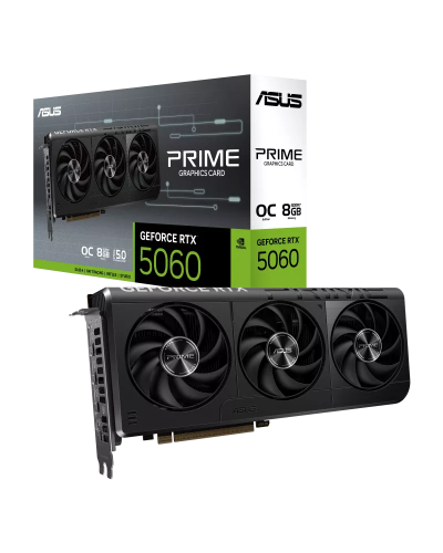 ვიდეობარათი - ASUS GeForce RTX 5060 PRIME OC 8GB GDDR7 / შავი
