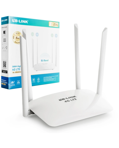 Wi-Fi როუტერი - LB-LINK BL-CPE450EU / 4G LTE / 300 Mbps / SIM ბარათით