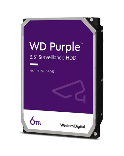 მყარი დისკი - Western Digital WD Purple WD64PURZ / 6TB / SATA 6Gb/s / 3.5"