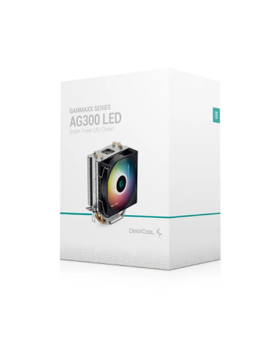 პროცესორის ქულერი - DeepCool AG300 LED / შავი / RGB