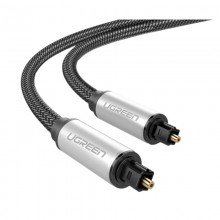 ოპტიკური აუდიო კაბელი - UGREEN AV108 (10540) / Toslink Optical / 2 მეტრი / შავი/ვერცხლისფერი