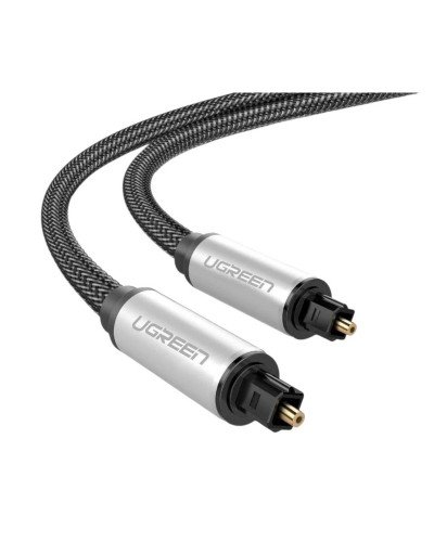 ოპტიკური აუდიო კაბელი - UGREEN AV108 (10540) / Toslink Optical / 2 მეტრი / შავი/ვერცხლისფერი