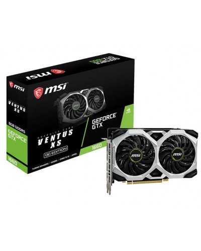 ვიდეობარათი - MSI GeForce GTX 1660 VENTUS XS 6G OC / 6GB GDDR5 / 192-bit / (მეორადი)