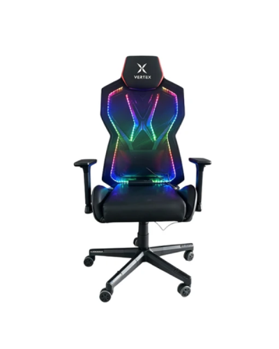 სავარძელი - Vertex CyberNova / RGB / Mesh / შავი
