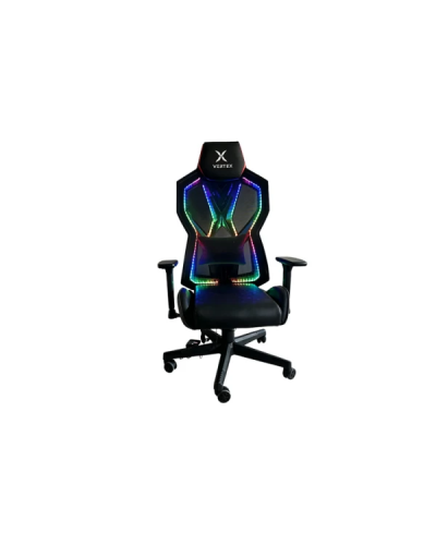 სავარძელი - Vertex CyberNova / RGB / Mesh / შავი