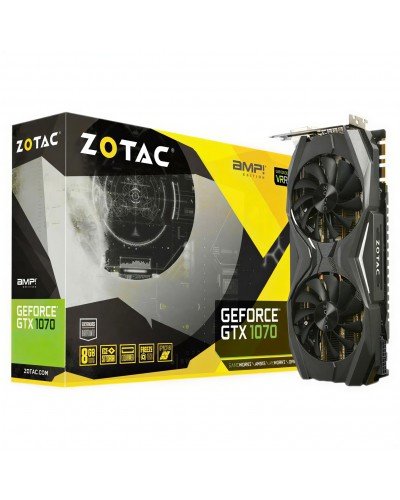 ვიდეობარათი - ZOTAC GeForce GTX 1070 AMP Edition / 8GB GDDR5 / 256-bit / (მეორადი)