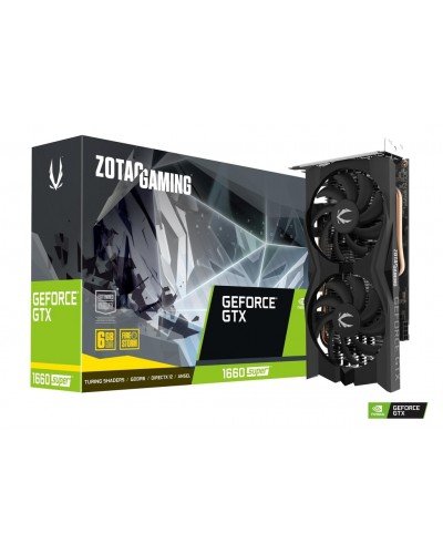 ვიდეობარათი - ZOTAC GeForce GTX 1660 SUPER Twin Fan / 6GB GDDR6 / 192-bit / (მეორადი)