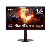 მონიტორი - AOC Q27G4SDR / 27" / QD-OLED / 360Hz / 0.03ms / 2K QHD