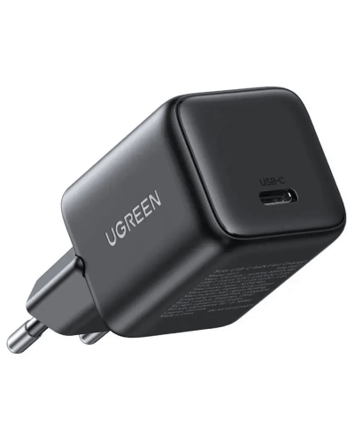 დამტენი - UGREEN X513 (65007) / Type-C / GaN / Fast Charger / 30W / შავი