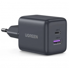 დამტენი - UGREEN X516 (65014) / Type-C + USB / GaN Fast Charger / 30W / შავი