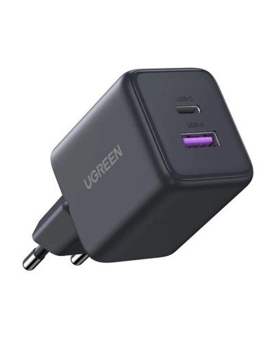 დამტენი - UGREEN X516 (65014) / Type-C + USB / GaN Fast Charger / 30W / შავი