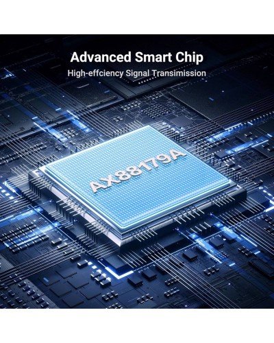 USB to Lan მიმღები - UGREEN CM209 (50922) / USB 3.0 / RJ45 Gigabit Ethernet / 15 სმ / ნაცრისფერი