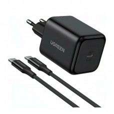 დამტენი - UGREEN X524 (65054) / Type-C / GaN / PD 3.0 / 45W / კაბელით / შავი