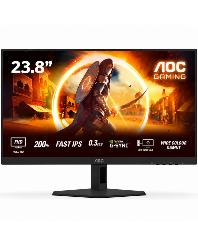 მონიტორი - AOC 24G4HRE / 23.8" / Fast IPS / 0.3ms / 200Hz / FHD