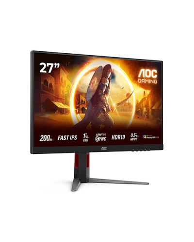 მონიტორი - AOC 27G4HRE / 27" / Fast IPS / 200Hz / 1ms / FHD