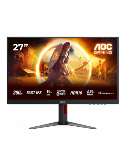 მონიტორი - AOC 27G4HRE / 27" / Fast IPS / 200Hz / 1ms / FHD