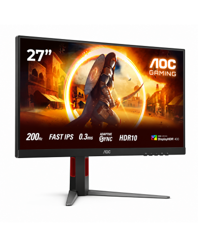 მონიტორი - AOC 27G4HRE / 27" / Fast IPS / 200Hz / 0.3 ms / FHD