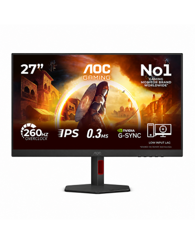 მონიტორი - AOC 27G4ZR / 27" / Fast IPS / 0.3ms / 260Hz / FHD
