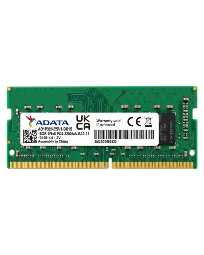 ოპერატიული მეხსიერება - ADATA 16GB ( 1x16GB ) / 3200MHz / DDR4 / SODIMM