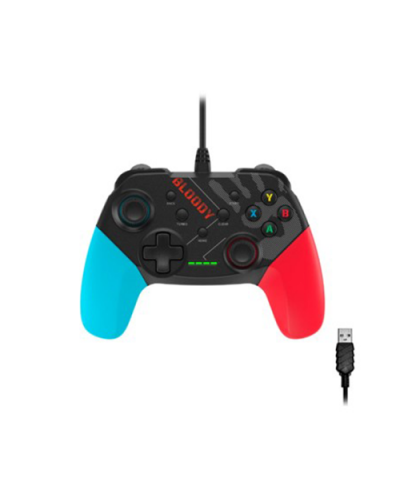 ჯოისტიკი - A4Tech Bloody GP30 Sports Blue / სადენიანი / USB / ლურჯი