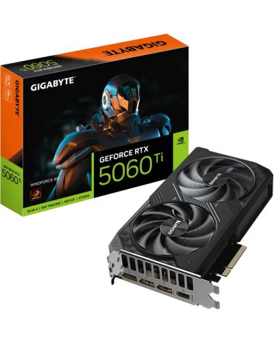 ვიდეობარათი - GIGABYTE GeForce RTX 5060 Ti WINDFORCE 8GB / 128-Bit / GDDR7