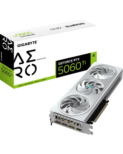ვიდეობარათი - GIGABYTE GeForce RTX 5060 Ti AERO OC 8GB / 128-Bit / GDDR7