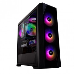 ქეისი - Zalman N5 TF / ATX / Micro-ATX / Mini-ITX / 1× USB 3.0 / 2× USB 2.0 / 4×120mm RGB / 365mm VGA / შავი