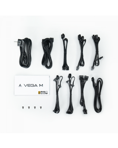 კვების ბლოკი - CHIEFTEC Vega M 850W / 80 Plus Gold / ATX 3.1 / სრულად მოდულარული / შავი