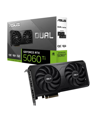 ვიდეობარათი - ASUS GeForce RTX 5060 Ti DUAL EVO OC 16GB / 128-Bit / GDDR7