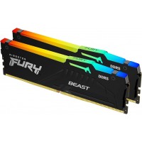 ოპერატიული მეხსიერება - Kingston FURY Beast RGB 32GB ( 2x16GB ) / 6800MT/s / DDR5