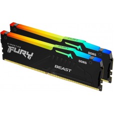 ოპერატიული მეხსიერება - Kingston FURY Beast RGB 32GB ( 2x16GB ) / 6800MT/s / DDR5