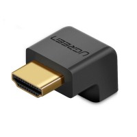 HDMI ადაპტერი - UGREEN HD112 (20109) / HDMI Male to Female / Down / HDMI 1.4 / შავი