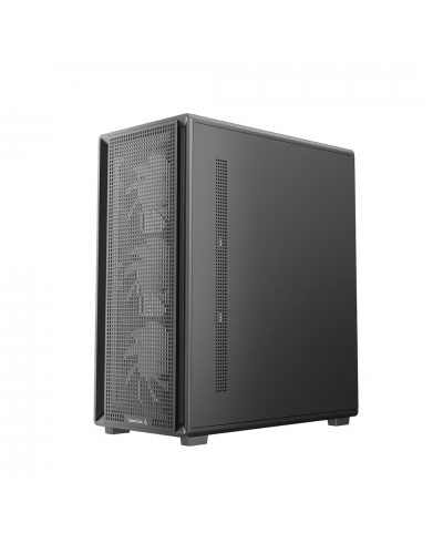 ქეისი - DeepCool CC550 4F / 4x 120 მმ ARGB ფანი / ATX - Micro-ATX - Mini-ITX / ნაწრთობი მინა / შავი