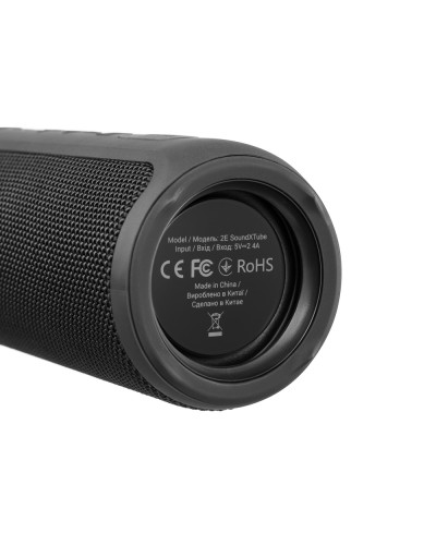დინამიკი - 2E SoundXTube / 2×15W / Bluetooth 5.0 / TWS / IPX7 / შავი