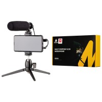 მიკროფონი ვლოგისთვის - 2E Maono by MM011 / 3.5mm / Tripod / ფერი: შავი