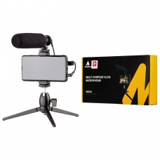 მიკროფონი ვლოგისთვის - 2E Maono by MM011 / 3.5mm / Tripod / ფერი: შავი