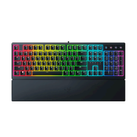 კლავიატურა - Razer Ornata V3 / მექა-მემბრანული / სადენიანი USB / RGB / Razer Mecha-Membrane / ENG-RUS / შავი / 100%