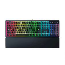 კლავიატურა - Razer Ornata V3 / მექა-მემბრანული / სადენიანი USB / RGB / Razer Mecha-Membrane / ENG-RUS / შავი / 100%