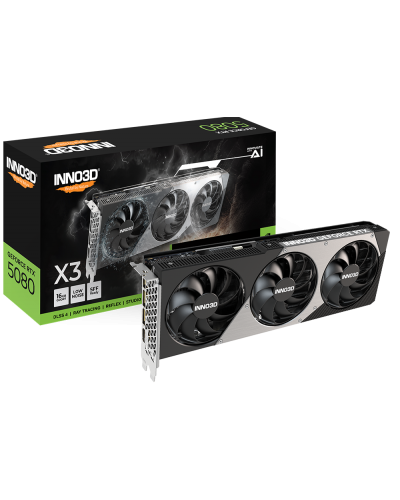 ვიდეობარათი - INNO3D GeForce RTX 5080 X3 16GB / 256-Bit / GDDR7