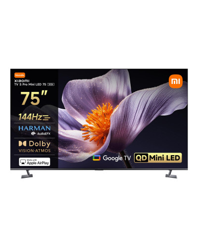 ტელევიზორი - Xiaomi - TV S Pro Mini LED 75 2026 - 75" (191 სმ) / 4K UHD / QLED / Mini LED / Google TV
