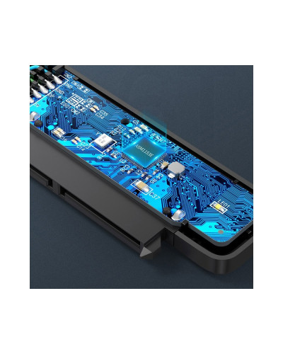 USB-A to SATA III ადაპტერი - UGREEN CM321 (70609) / USB 3.0 / 5Gbps / 2.5" SATA SSD/HDD / 50 სმ / შავი
