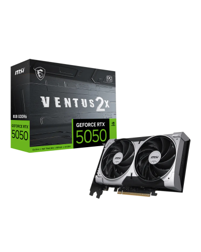 ვიდეობარათი - MSI GeForce RTX 5050 8G VENTUS 2X OC / 8GB / 128-Bit / GDDR6