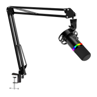 მიკროფონი სტრიმინგისთვის - Redragon GM307 Solara / USB / Dynamic / 48kHz / RGB / ფერი: შავი