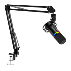 მიკროფონი სტრიმინგისთვის - Redragon GM307 Solara / USB / Dynamic / 48kHz / RGB / ფერი: შავი